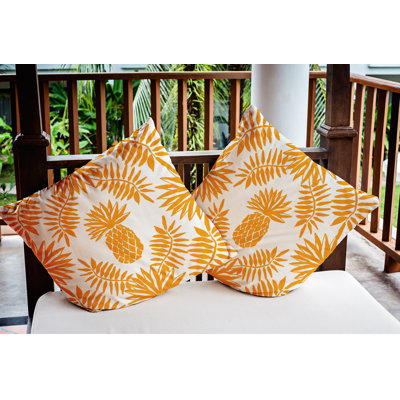 Pineapple Leaves Indoor/Outdoor Throw Pillow