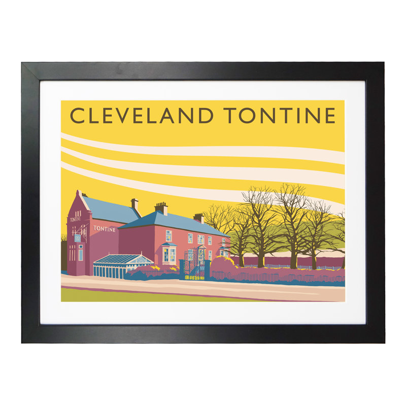 Cleveland Tontine - Print, Black Framed, 40cm H x 50cm W x 3cm D