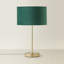 Dadiva Brushed Chrome Stem Table Lamp with Velvet Reni Shade-1570921141-1570921149-1570921146