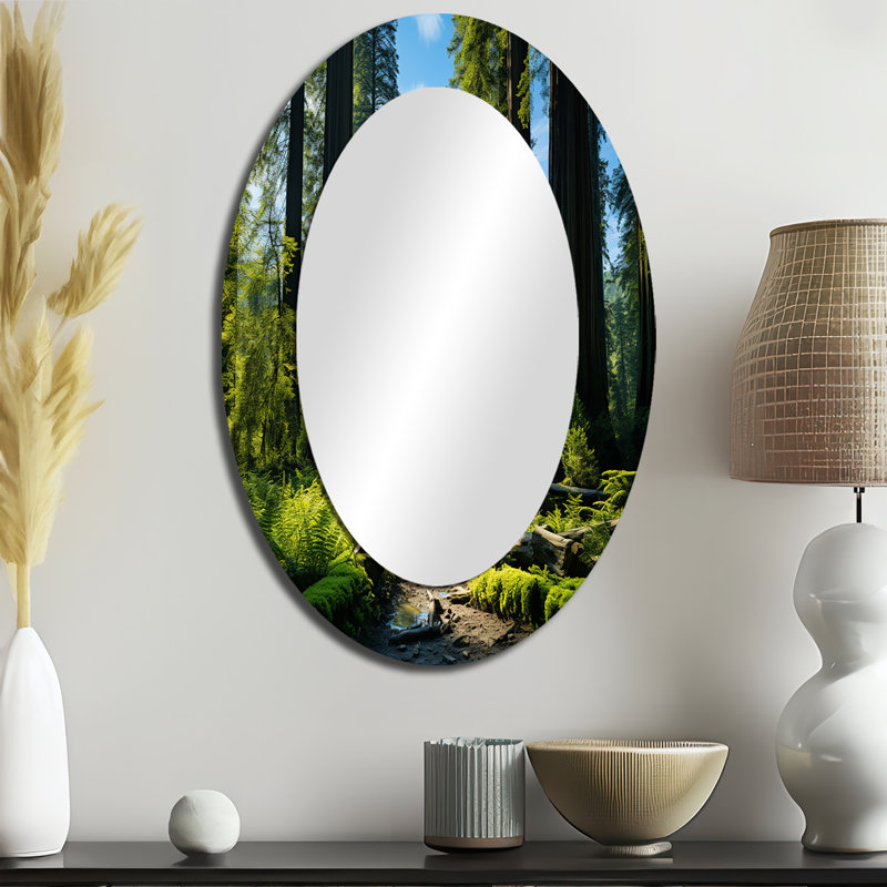 Miroir mural Redwood Giants Tree Forest II, 36 po x 24 po