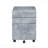 3-Drawers Storage File Cabinet With Caster Wheels Wooden Frame 1Pc Home Office Furniture
