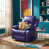 Similicuir bleu est en rupture de stock