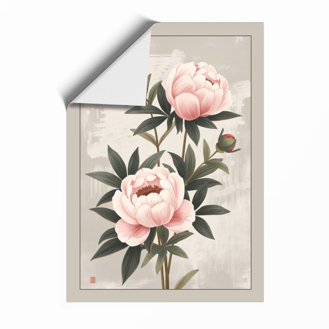 Peony Studies Botanical Framed Art Print