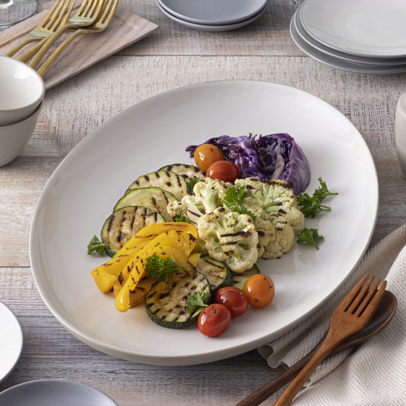 Plateau ovale Noritake Colorwave, Sable