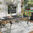Dannilyn Rectangular Metal Outdoor Dining Table With Umbrella Hole , 55.1'' in. W 37.8'' in. D-613787574