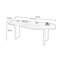 Bureau en bois massif noir Free Form-875672670