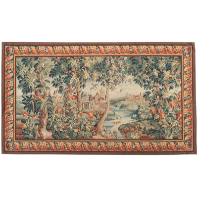 Aubusson Wool Oriental Indoor Rug
