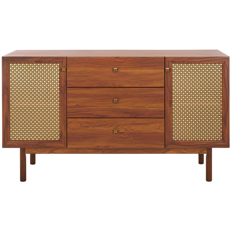 Ameiah Storage TV Stand, Walnut
