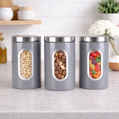 Metal Jar - Set of 3
