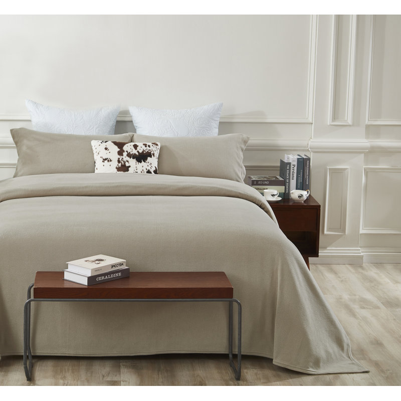 Polyester Machine Woven Sheet Set, King, Taupe