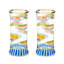Go Fish Highball Glass, Set Of 2