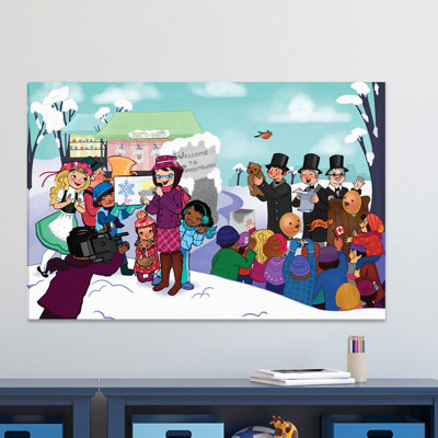 Welcome To - Wrapped Canvas Painting