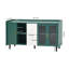 Armoire de rangement de cuisine, armoire d'appoint avec 2 tiroirs et 2 compartiments de rangement ouverts-513461019