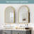 Recessed or Surface Mount Medicine Cabinet with Mirror Adjustable Shelves-1648809543