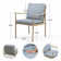Mariene 8 - Person Metal Patio Dining Set with Rectangular Table , Cushions Included