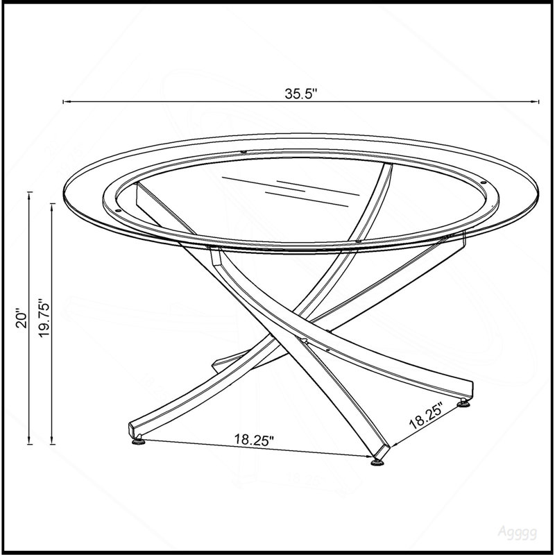Ensemble de table basse et de table d'appoint 3 pièces Connors
