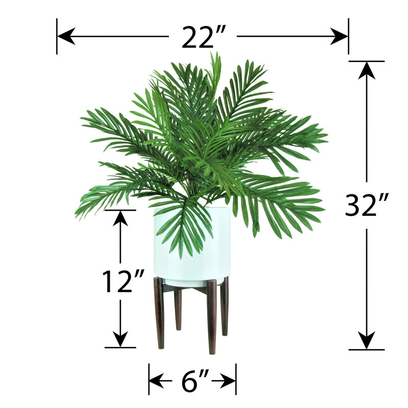 Palmier artificiel 32 po en pot