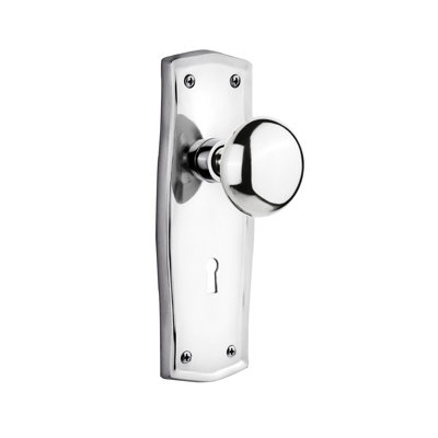 Bouton de porte mortaise intérieur new york avec plaque longue Prairie