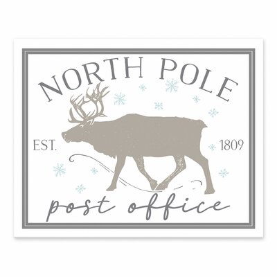 Gissel Northpole Post Office Easel Back Canvas -  The Holiday AisleÂ®, 154B8DAE11724DDCBD82FF7A9777FFA1