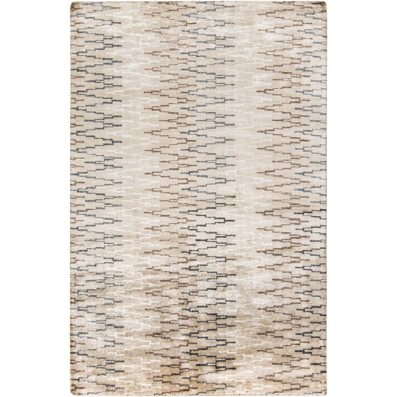 Berklee Viscose Chevron Indoor Rug, Rectangle 2' x 3'
