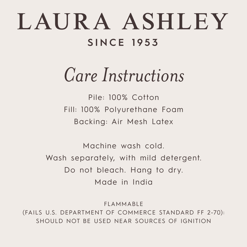 Tapis de bain en mousse viscoélastique 1 pièce Laura Ashley, Vert olive
