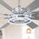 72" Modern 8-Blade Ceiling Fan with Lights and Remote, 6-Speed Reversible Fan