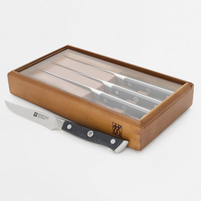 ZWILLING Spectrum 4-Pc Steak Knife Set With Wood Presentation Box