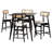 Bianey 4 - Person Four Leg Dining Set-543398109-543398108
