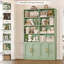 Bibliothèque standard en bois avec portes et 8 tablettes ouvertes Kirklyn-115747577