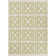Chevella Authentic Handmade Green Reversible Geometric Shapes Ivory Wool/Cotton Blend Flatweave Indoor Area Rug