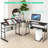 Doireann L-Shaped Metal Base Drafting Table-80712231