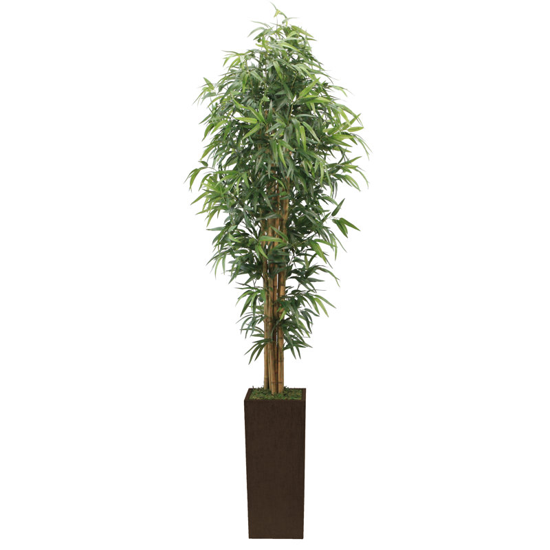 Tall High End Realistic Silk Floor Bamboo Tree in Planter