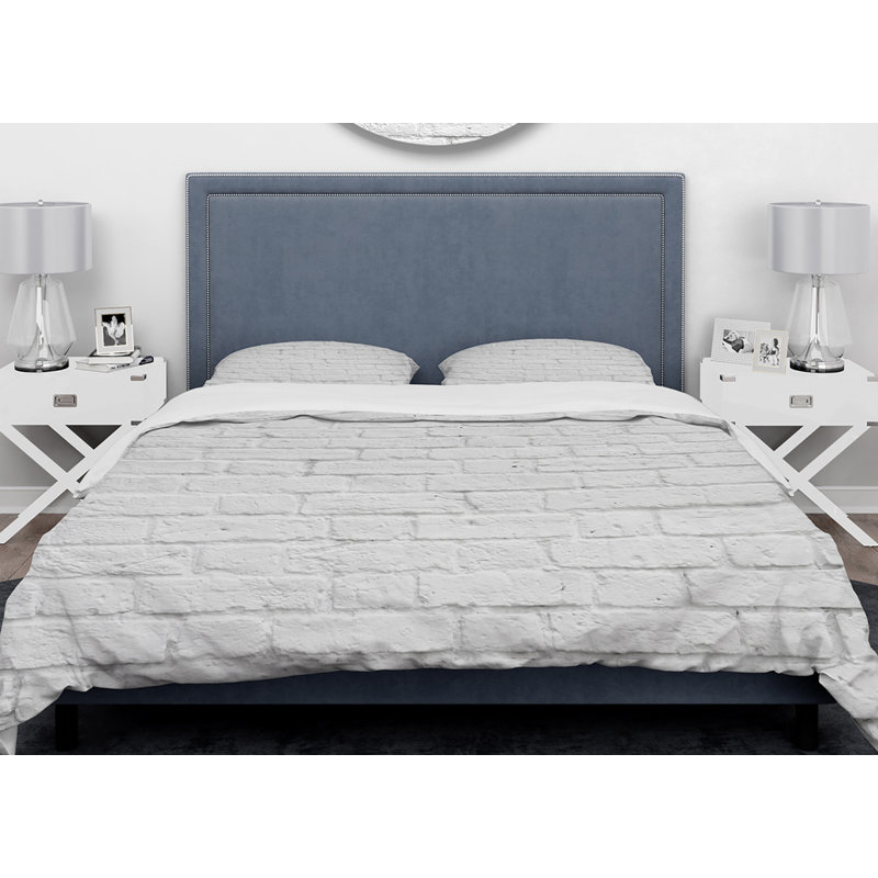 Ensemble de housse de couette murale brique designart, Housse de couette grand + 2 taies décoratives