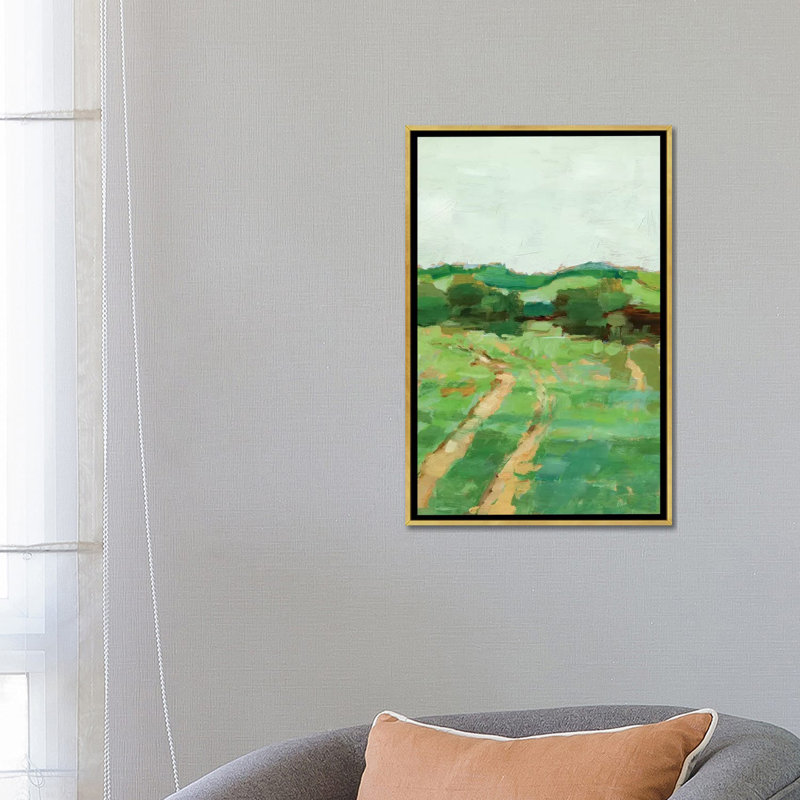 «Cut Flowers II» par Ethan Harper - reproduction d'art, H 48 po x l 32 po x P 1,5 po, Pas de tapis, Toile encadrée d'or