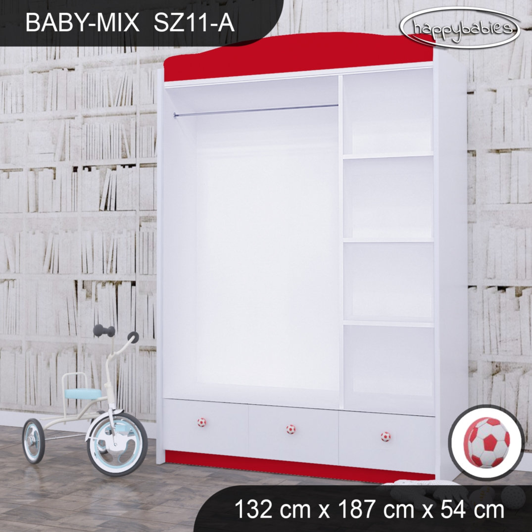 Baby 3 Door Wardrobe