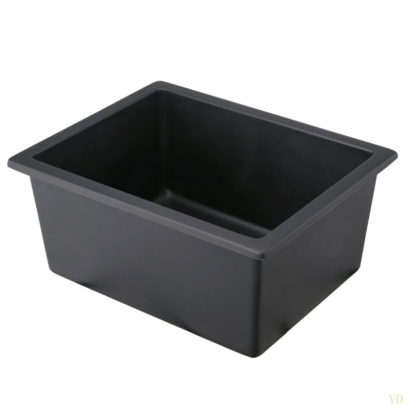Quartz 13.77" L X 17.71" W Undermount Bar Sink With Basket Strainer