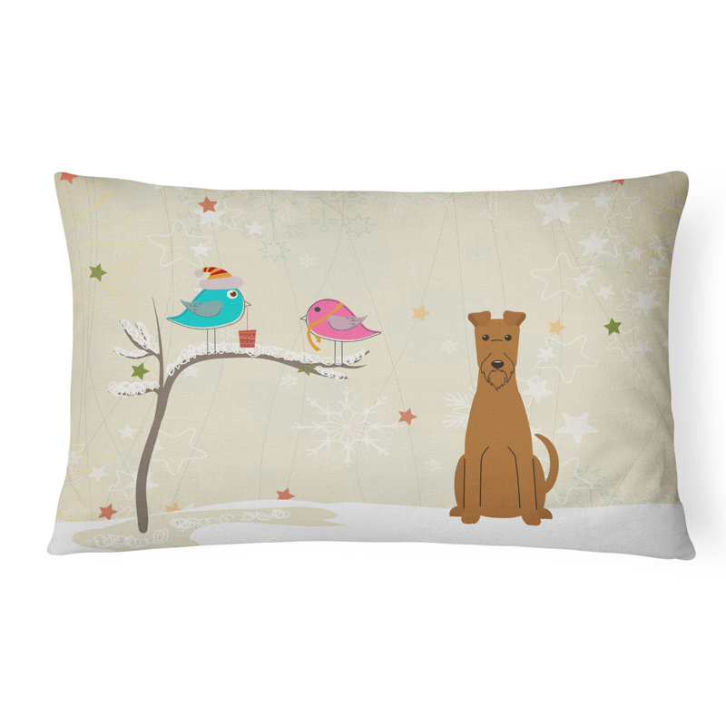 Coussin lombaire d’intérieur/d’extérieur à motif massif moderne christmas