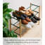 Yamazaki Home Expandable 3-Tiered Space Saving Shoe Rack, Steel,  Holds 12 to 16 Shoes-620224450