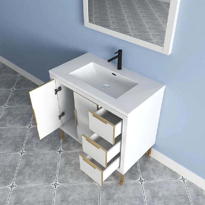 Meuble-lavabo simple 35 po