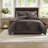 Plush Cozy King Bedding Sets, Polyester Ribbed Modern Comfort For Home