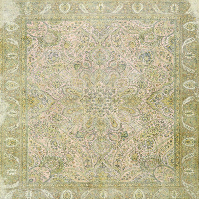 Tapis oriental vert clair Stan