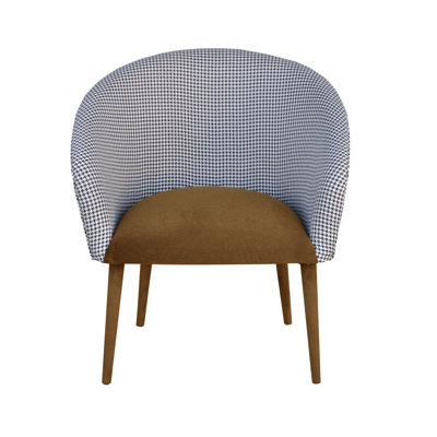 Plum Upholstered Barrel Chair