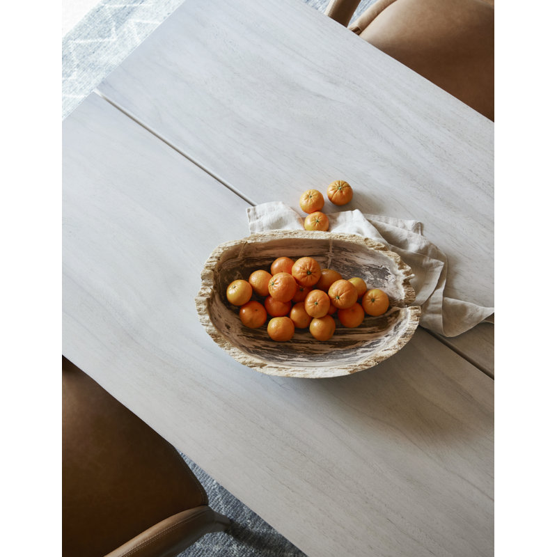 Petrified Handmade Solid Wood Decorative Bowl