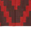 Brown & Red Geometric Flatweave Cotton Rug-1095389132