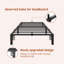 Base de lit plateforme en métal robuste - grand / double / double, hauteur 8-10 po