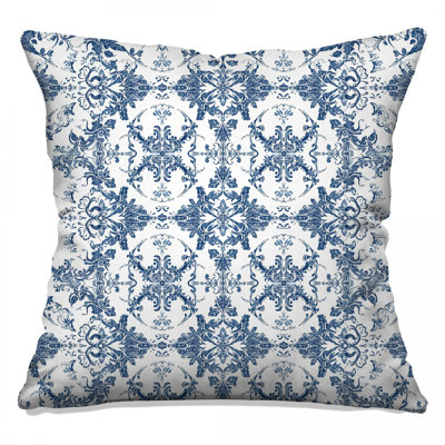 Coussins Intricate Blue Damask