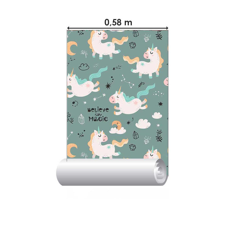 Papier peint autocollant Believe In Magic Unicorns N05045