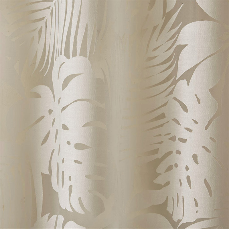 Voilage de fenêtre Palmier Burnout, L 50,2 po x L 95,06 po, Beige