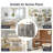 Buffet Server Storage Cabinet With 2-Door Cabinet And 2 Drawers