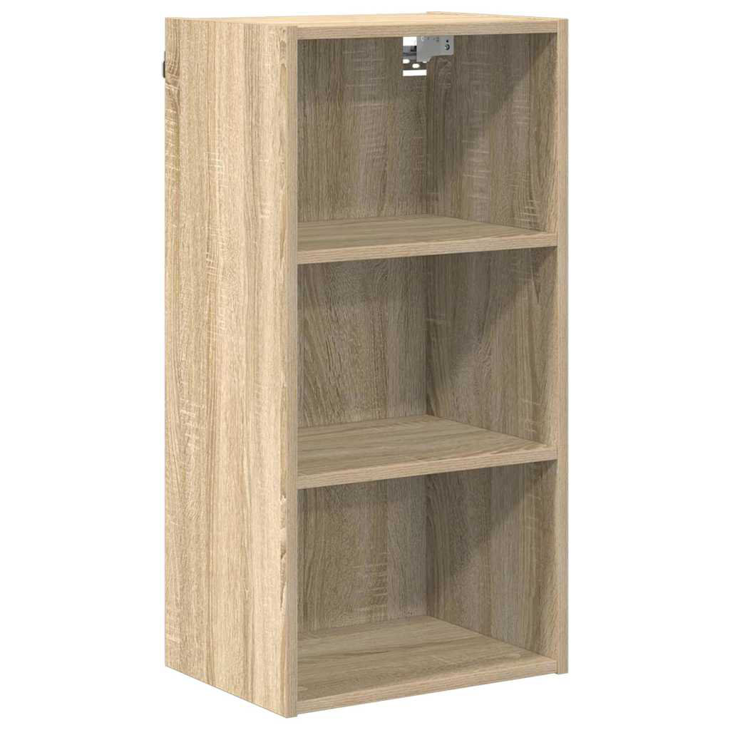 Vidaxl Hanging Cabinet With Storage Riga Grey Sonoma 20 X 29.5 X 80 Cm